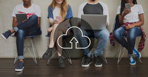 cloud overlay on people on multiple devices
